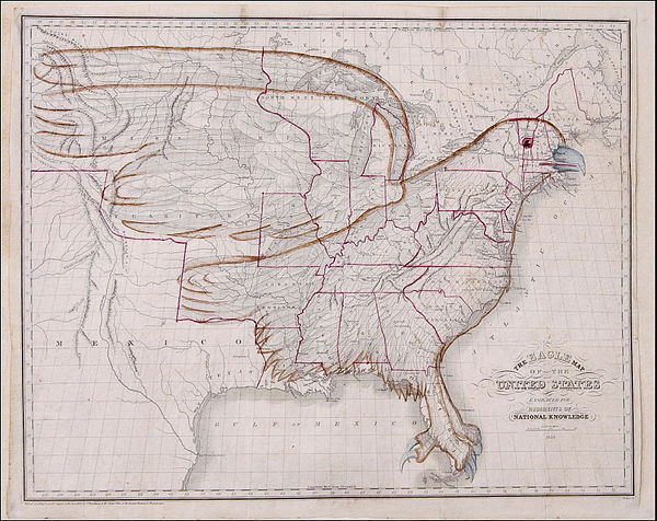 Fichier:1833 Eagle Map of the U.S..JPG