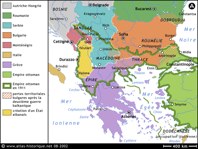 Fichier:La situation des Balkans en 1914.gif