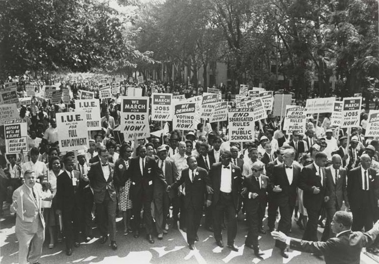 Fichier:March on Washington for Jobs and Freedom, Martin Luther King, Jr. and Joachim Prinz 1963.jpg