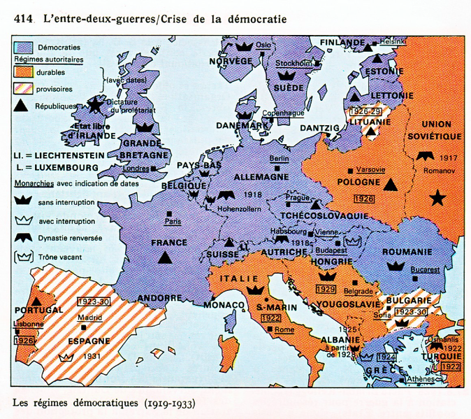 Fichier:Les régimes démocratiques 1919 - 1933.png
