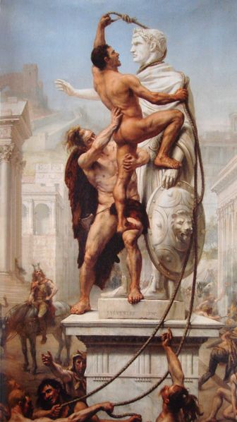 Fichier:Sack of Rome by the Visigoths on 24 August 410 by JN Sylvestre 1890.jpg